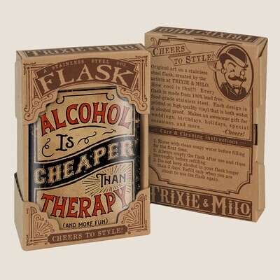 Flask - Alcohol Is Cheaper Than Therapy