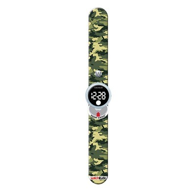 Watchitude Army Camo - Tag’d Trackable Slap Watch