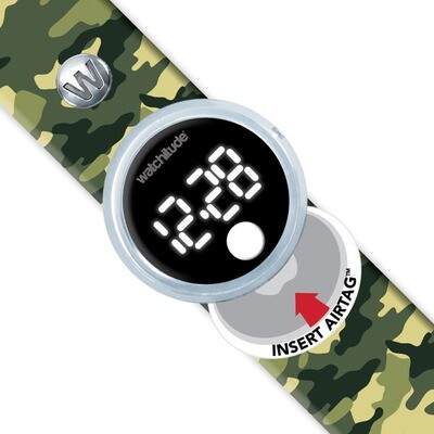 Army Camo - Tag’d Trackable Slap Watch