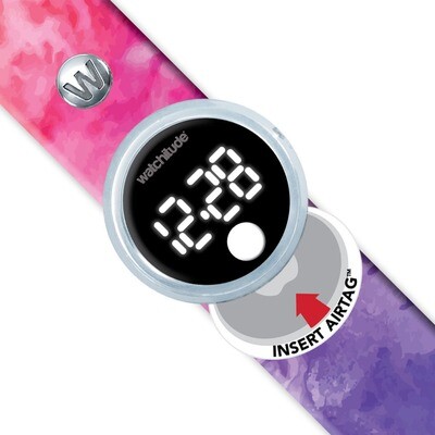 Rainbow Tie Dye - Tag’d Trackable Slap Watch