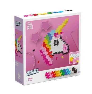 Plus-Plus Puzzle by Number - 250pc - Unicorn