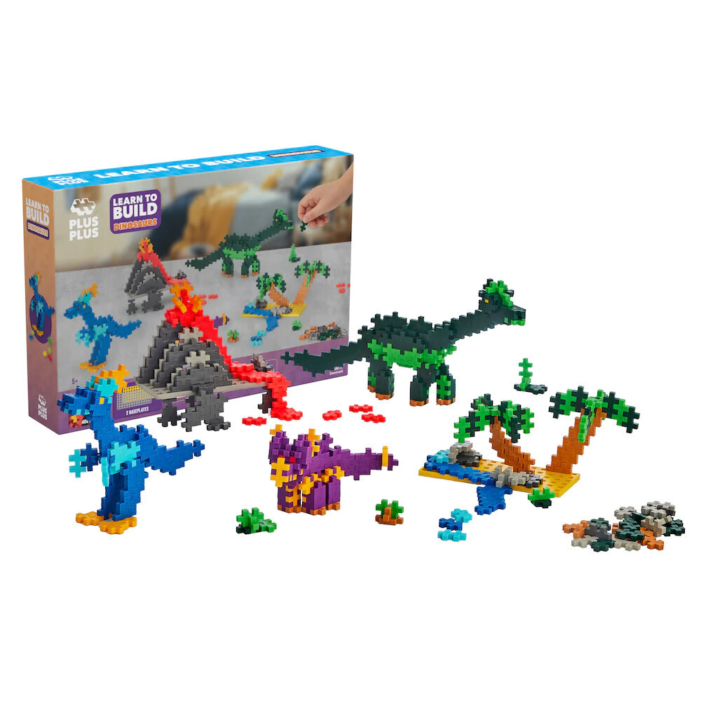 Plus-Plus Learn To Build - Dinosaurs - 400pc