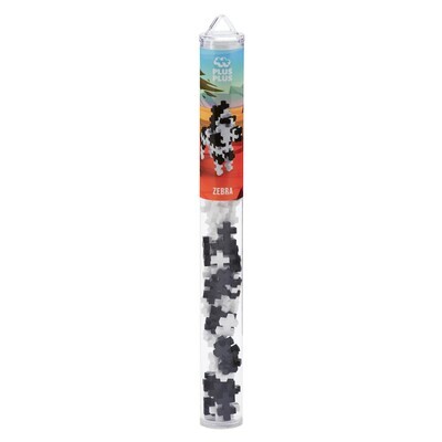 Plus-Plus Mini Maker Tube - 70pc Zebra