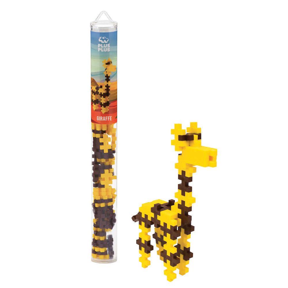 Plus-Plus Mini Maker Tube - 70pc Giraffe