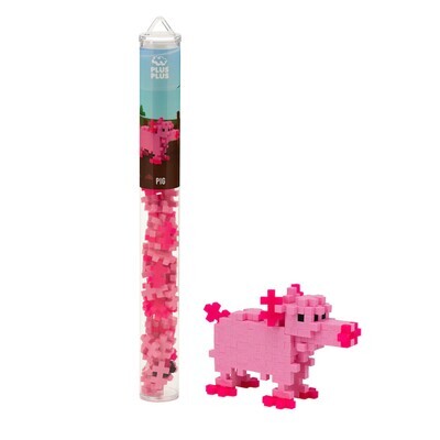 Plus-Plus Mini Maker Tube - 70pc Pig