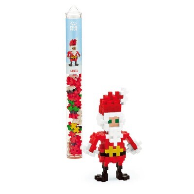 Plus-Plus Mini Maker Tube - 70pc Santa