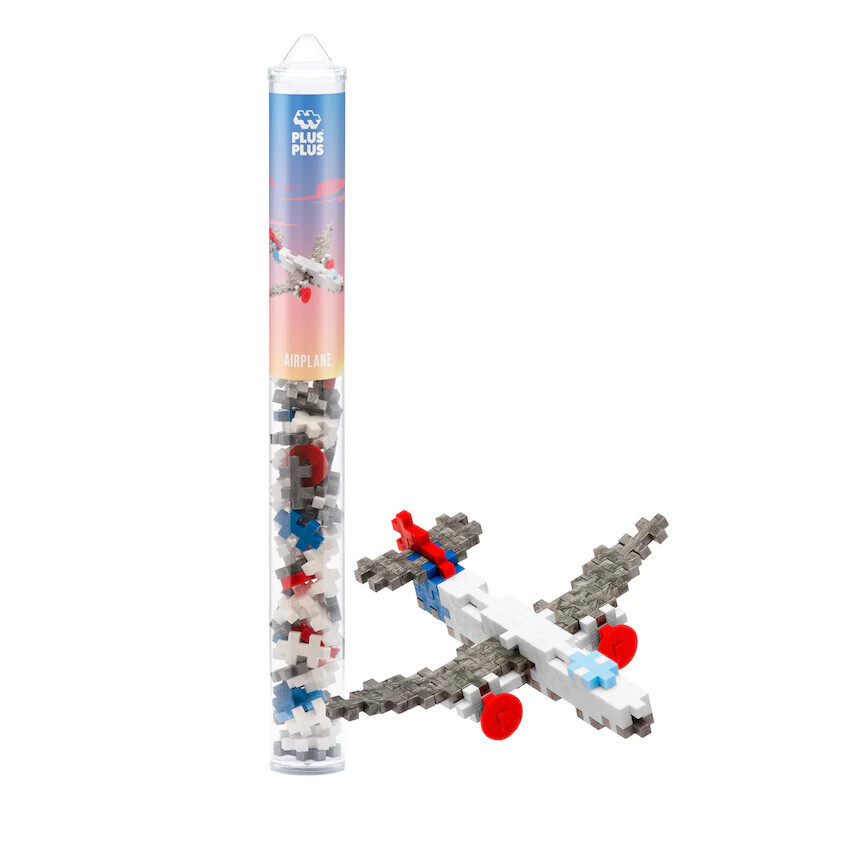 Plus-Plus Mini Maker Tube - 70pc Airplane