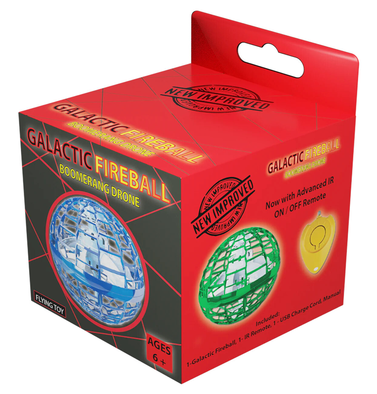 Galactic Fireball Boomerang Drone with On/Off Remote