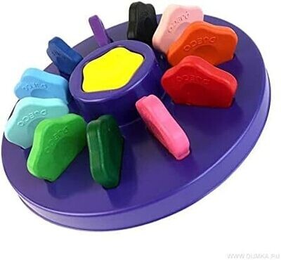 12 Flower Crayons