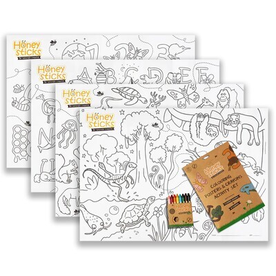 Honeysticks Jumbo Poster &amp; Crayons Activity Pack