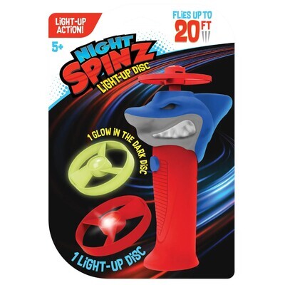 Night Spinz Light Up Disc- Shark