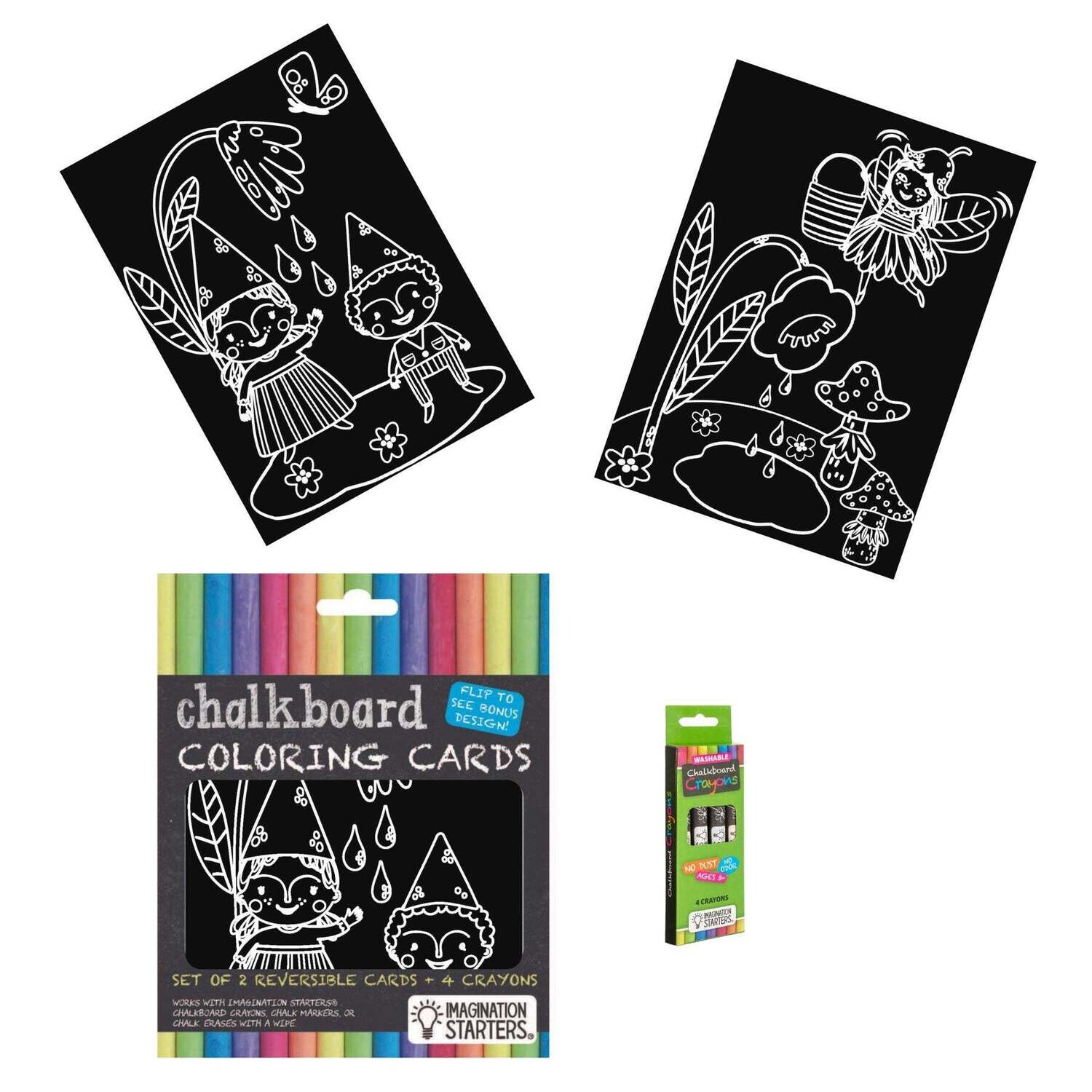 Imagination Starters Mini Mat Coloring Kits - Gnomes/Fairies