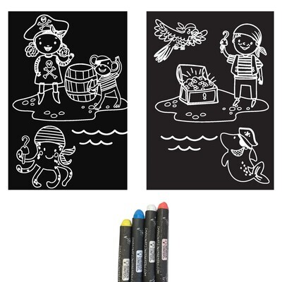Imagination Starters Mini Mat Coloring Kits - Pirates