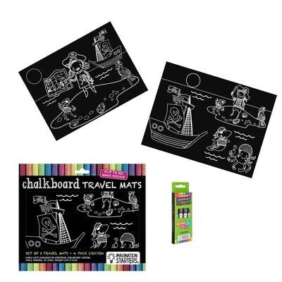 Imagination Starters Travel Mat Coloring Set - Pirates
