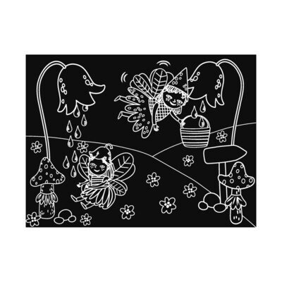 Imagination Starters Travel Mat Coloring Set - Gnomes/Fairies