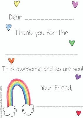 Thank You Notes - Rainbow