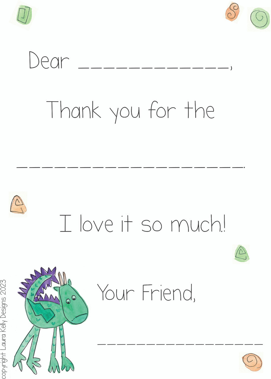 Thank You Notes - Dragon