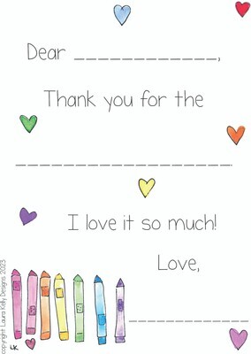 Thank You Notes - Crayons