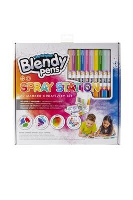 Original Blendy Pens 'Spray Station' 20 Marker Creativity Kit (Stencils Included)