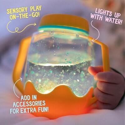 Glo Pals Sensory Play Jar - Orange