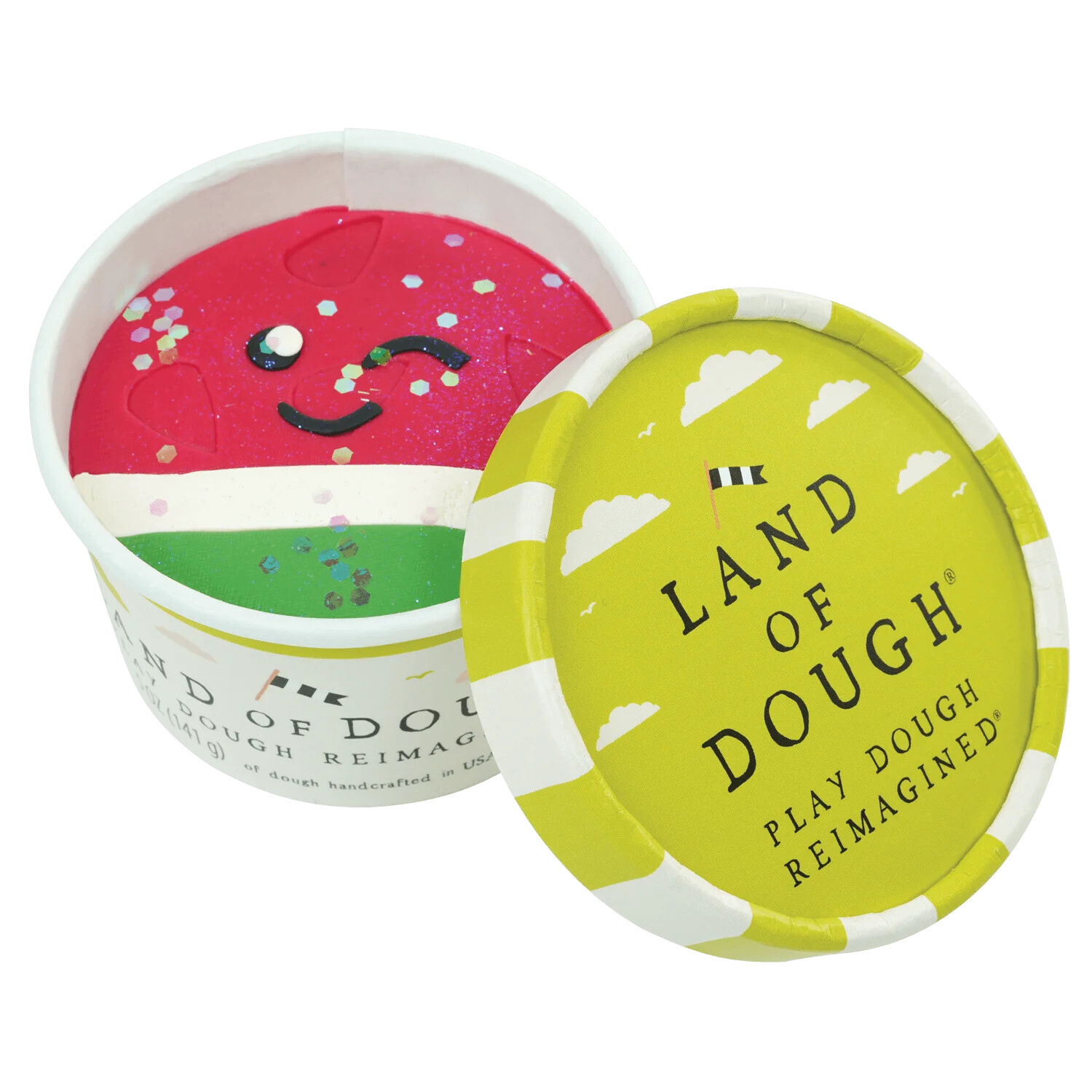 Land of Dough: Medium Scoop - Watermelon Ellen - 5oz