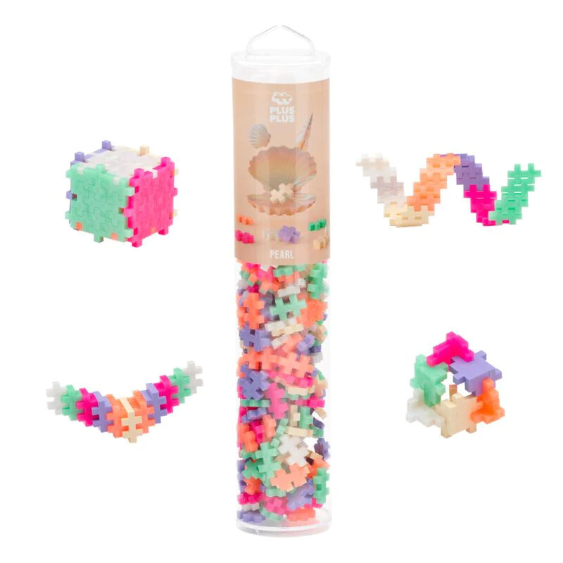 Plus-Plus Open Play Tube - 240pc Pearl Mix