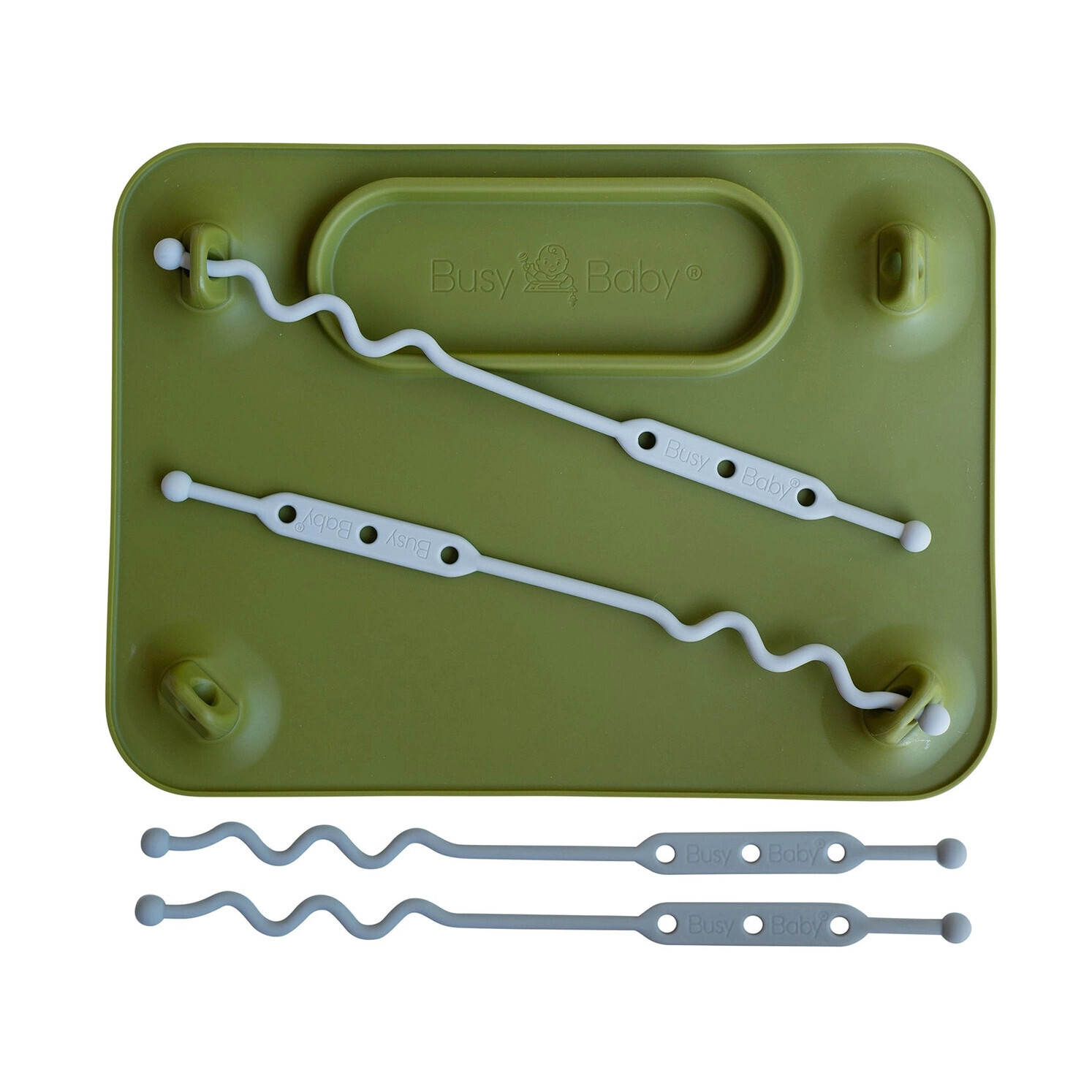 Silicone Placemat - 4 Tether Version - Olive