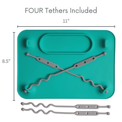 Silicone Placemat - 4 Tether Version - Olive