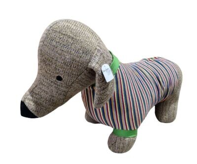 Giant Knitted Dachshound Sausage Dog Plush Toy