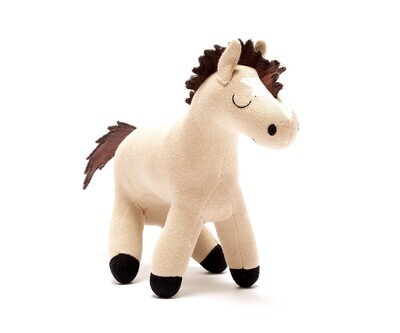 Best Years Knitted Organic Cotton Horse Plush Toy