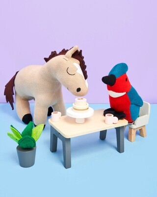 Best Years Knitted Organic Cotton Horse Plush Toy