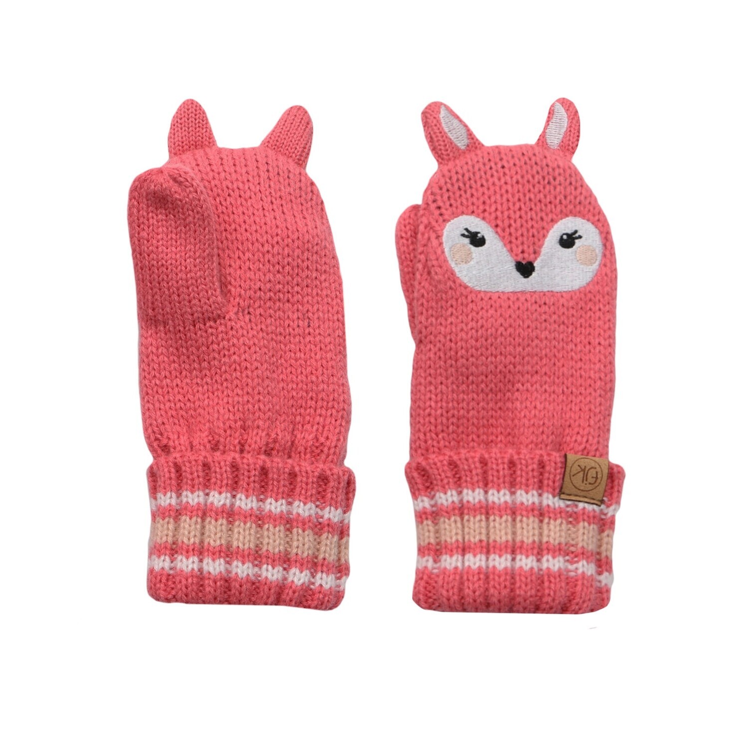 FlapJackKids: Baby Knit Mittens - Deer S (6-24M)