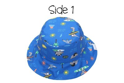 Kids UPF50+ Patterned Sun Hat - Dino XS (0-6M)