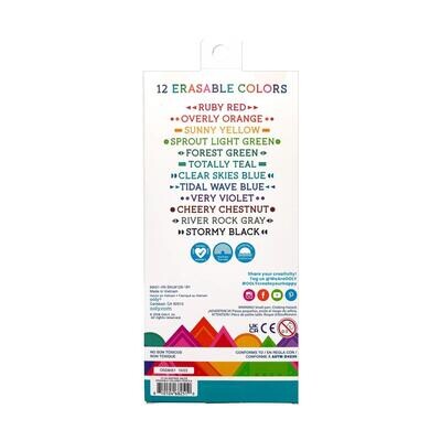 Unmistakeables - Erasable Colored Pencils (Set of 12)