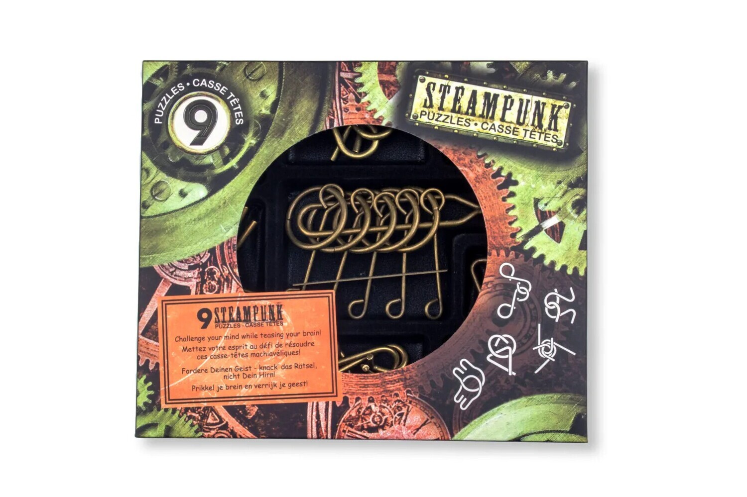 Eureka 9 Steampunk Puzzles - Red Set