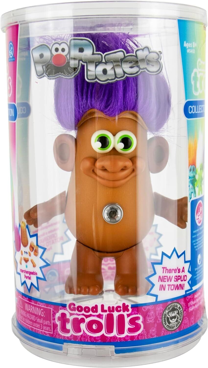 PopTater 4" (12pc) - Good Luck Trolls - Purple Hair