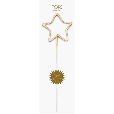 Big Golden Number Star Sparkler Wand 8"
