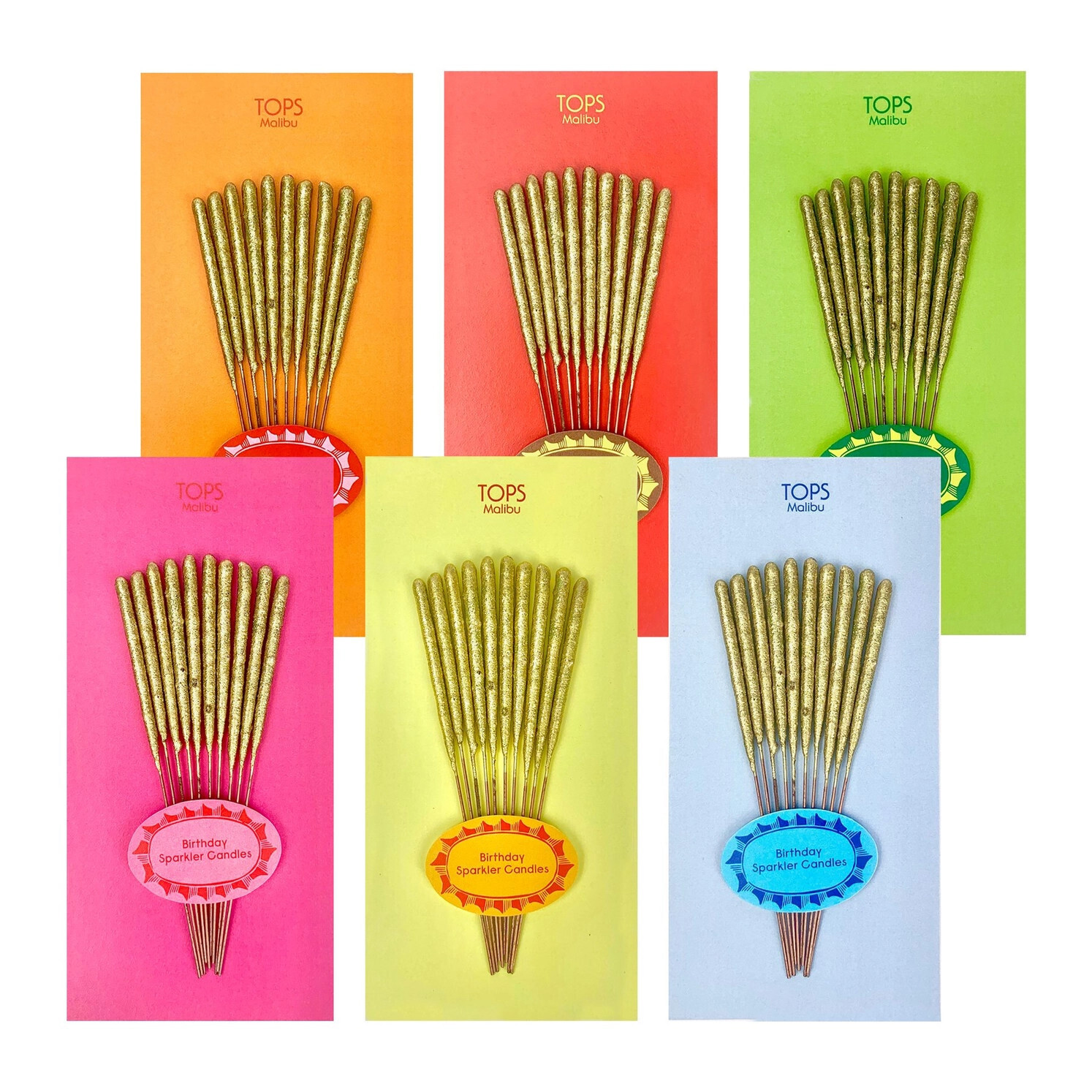 Mini Birthday Sparkler Candles - Assortment of Colors 4" (10pk)