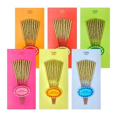 Mini Birthday Sparkler Candles - Assortment of Colors 4" (10pk)