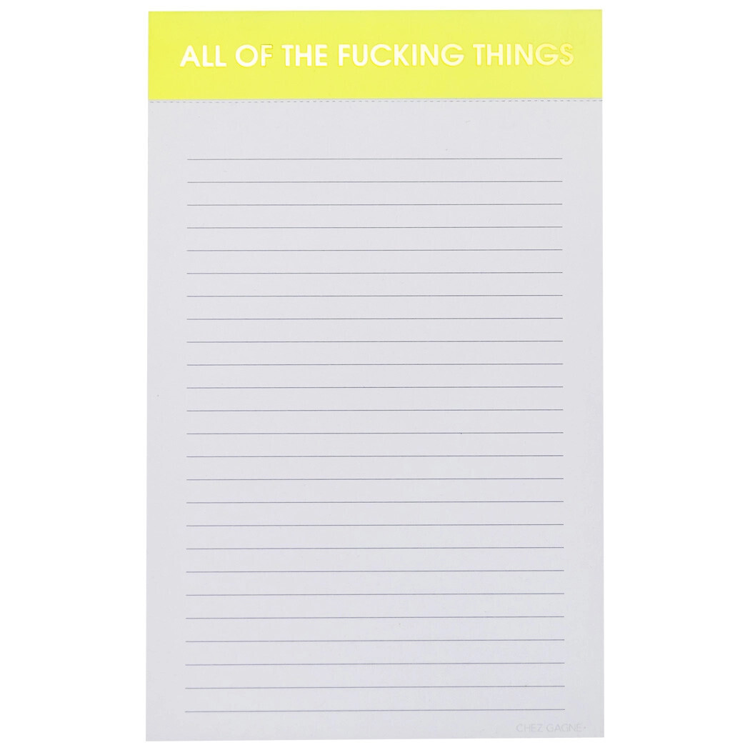 All Of The F*cking Things Notepad