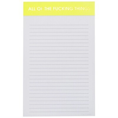 All Of The F*cking Things Notepad