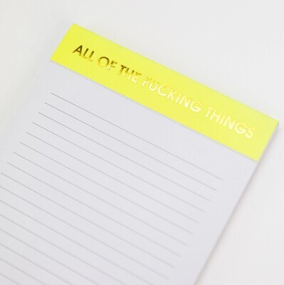 All Of The F*cking Things Notepad