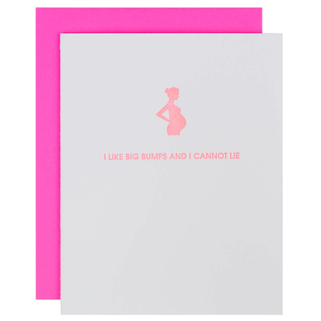I Like Big Bumps - New Baby | New Mom - Letterpress Card