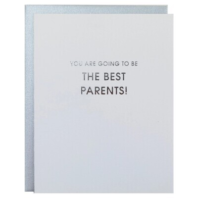 Going To Be the Best Parents - New Baby Letterpress Card
