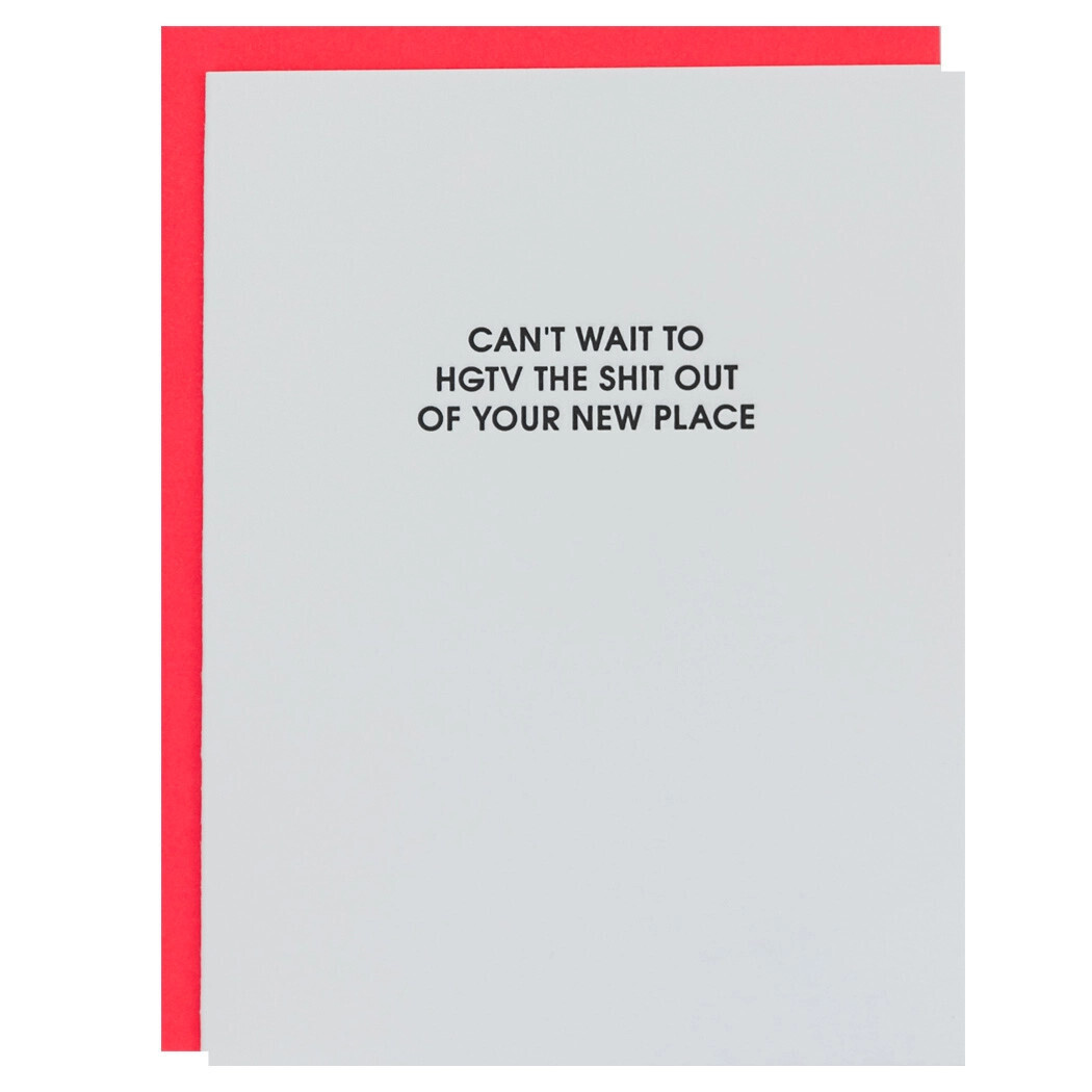 Can't Wait To HGTV Your New Place - Congrats | New Home Card