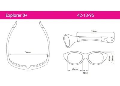 Real Shades Explorer Flexible Frame Sunglasses For Babies 0+ - Navy/Orange