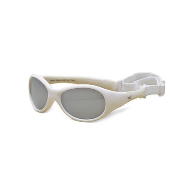 Real Shades Explorer Flexible Frame Sunglasses For Babies 0+ - White/White