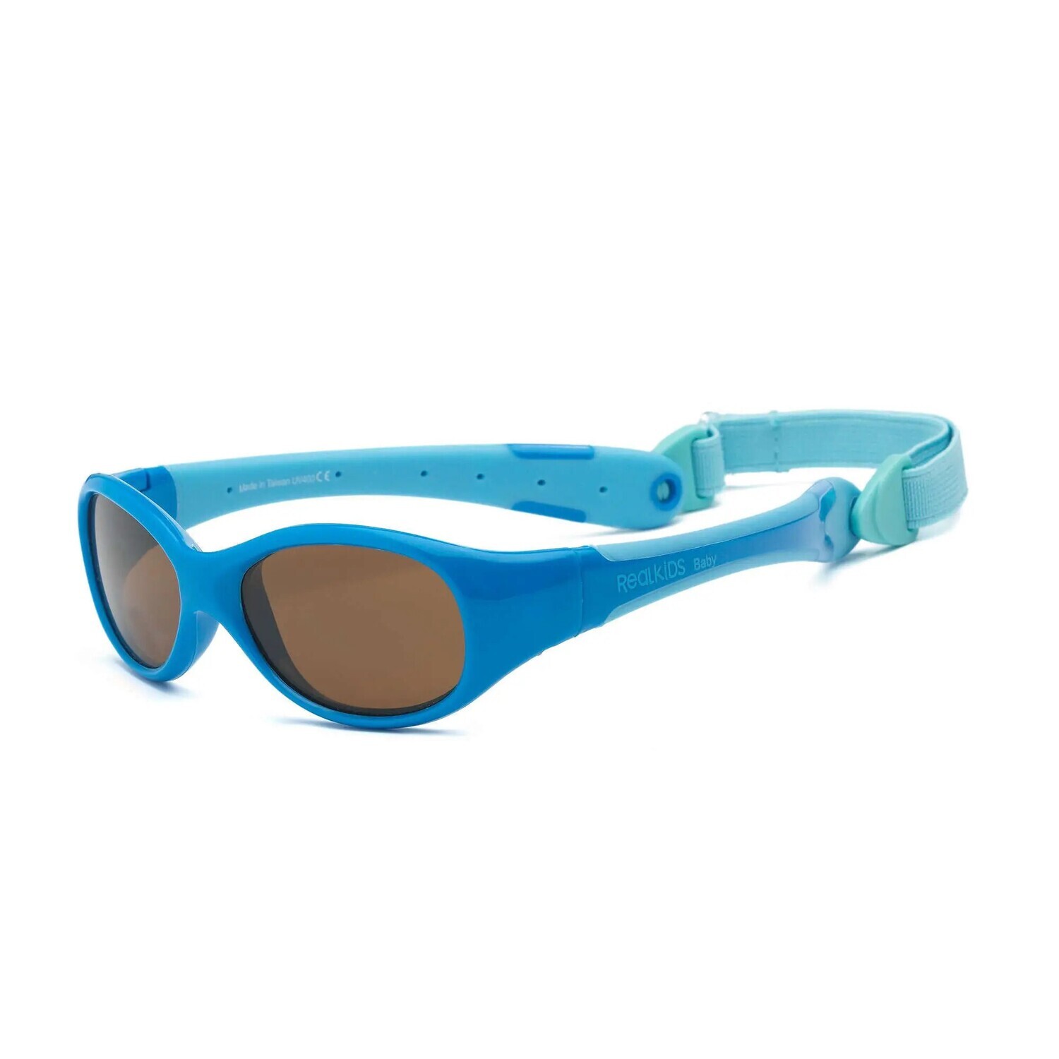 Real Shades Explorer Flexible Frame Sunglasses For Kids 4+ - Blue/Light Blue