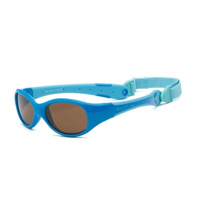 Real Shades Explorer Flexible Frame Sunglasses For Kids 4+ - Blue/Light Blue