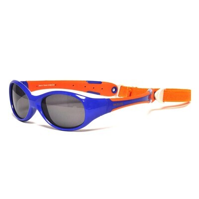 Real Shades Explorer Flexible Frame Sunglasses For Kids 4+ - Navy/Orange